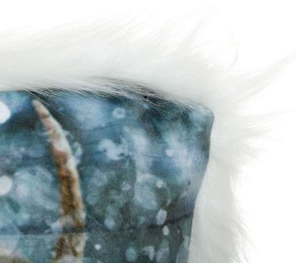 Подушка KM зі штучним хутром поліестер 45x45 см в асортименті 