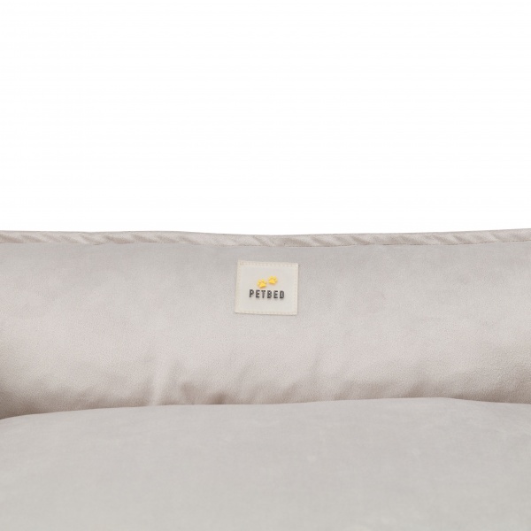 Лежак PETBED Velor Комфорт L 90x60x25 см серый