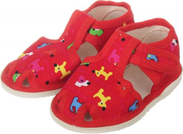 Тапочки для девочек Экотапок р.20 красный 1085 