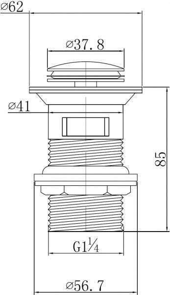 Донный клапан Imprese Pop-up PP280antiqua