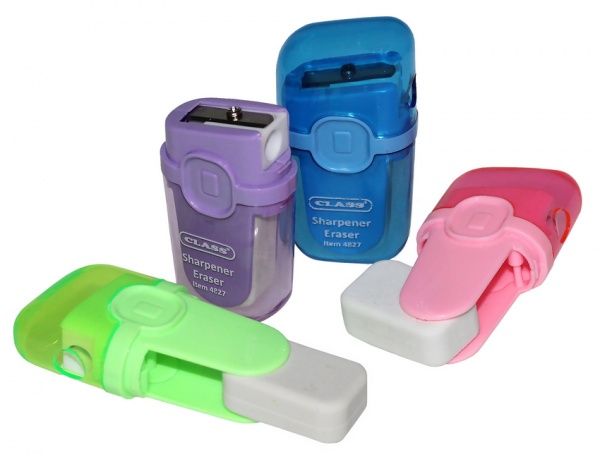 Точилка с контейнером и ластиком Splay цвет в ассортименте 4827 CLASS