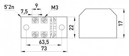 Колодка клемна захищена E.NEXT e.tc.protect.15.6 15А 6 полюсів чорний 