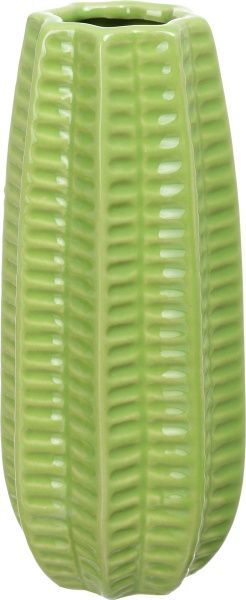 Ваза керамическая зеленая Carambola 9х9х20 см