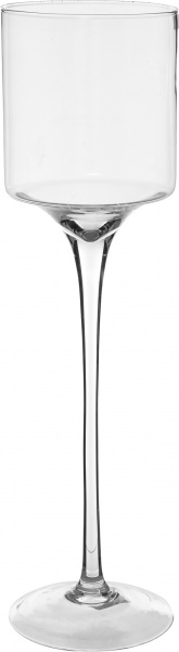 Ваза стеклянная Wrzesniak Glassworks Элегант 55 см прозрачная 