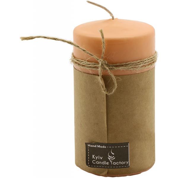 Свеча Candle Factory EcoLife оранжевая пастельная 120 мм 51168119
