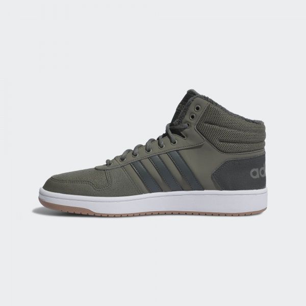 Ботинки Adidas HOOPS 2.0 MID EE7370 р. 10 хаки