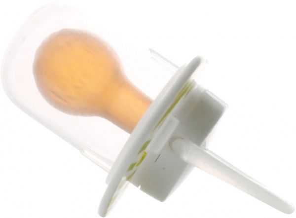 Пустушка Baby Team вишнеподібної форми з кільцем та ковпачком 3225