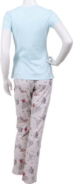 Пижама женская Roksana Mouse 767/12008 р. S голубой с бежевым 