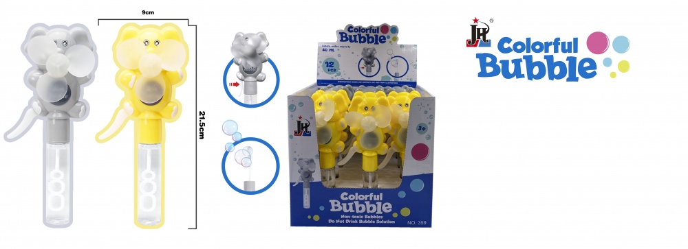 Мильні бульбашки MERX Limited вентилятор 55 мл TM JIEHAO 23.5x19.5x22 см MX0259952