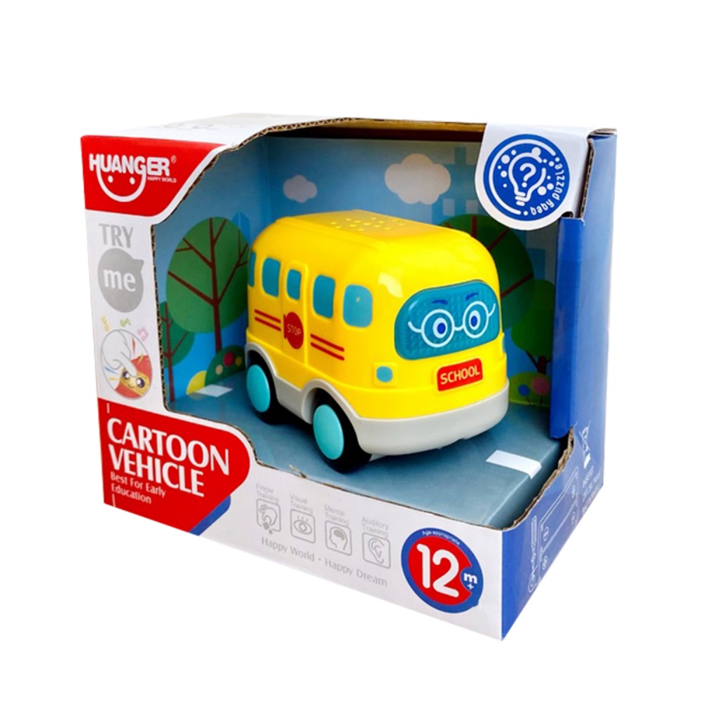 Іграшка інтерактивна Shantou Машинка на коліщатах Шкільний автобус HE0537/4
