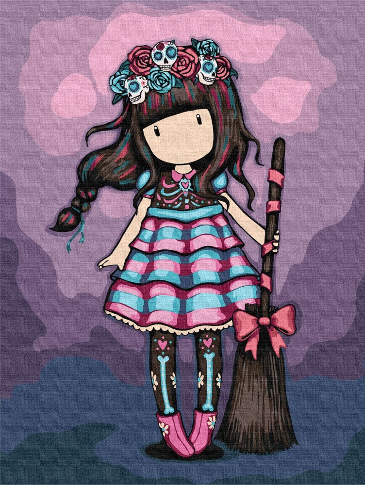 Картина по номерам Frida Santoro Gorjuss Collection 30х40 см Ideyka