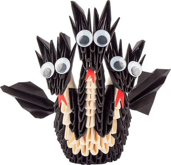 Модульне орігамі Чорний Горинич ОМ 6166 Бумагія 