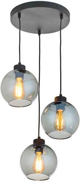 Світильник підвісний TK Lighting CUBUS GRAPHITE 3x60 Вт E27 чорний 2819 