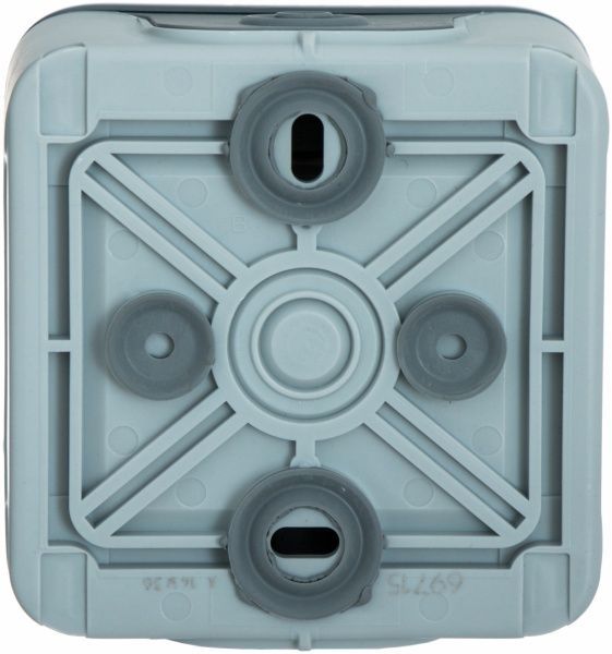 Переключатель проходной двухклавишный Legrand Plexo влагозащищенный без подсветки 10 А 250В IP55 серый 69715