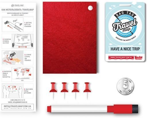 Скретч-карта мира 