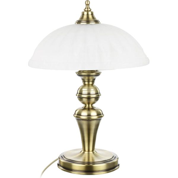 Настольная лампа декоративная Фабрика Світла Опера 2x60 Вт E14 латунь НСБ 020-2х60-024 