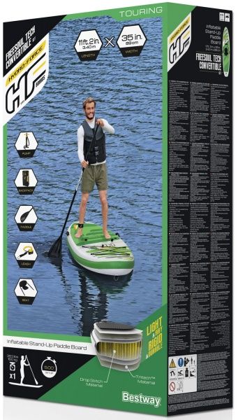 SUP-дошка Bestway 340х89х15 см (65310) білий/зелений