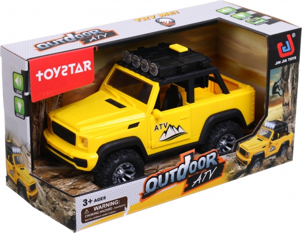 Позашляховик Shantou гірський зі звуковим і світловим ефектом 22х10х12 см жовтий 666-22P