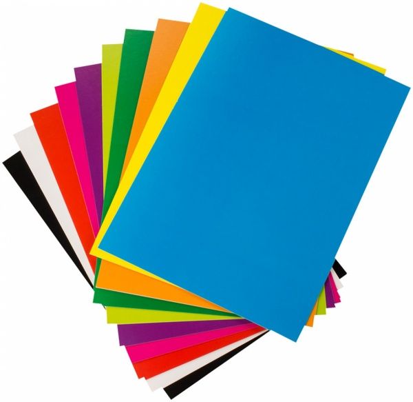 Картон цветной Бабочка А5 10 листов Лунапак