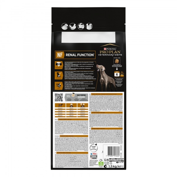 Корм сухой для собак с заболеванием почек для всех пород Pro Plan Veterinary Diets NF Renal Function 1,5 кг