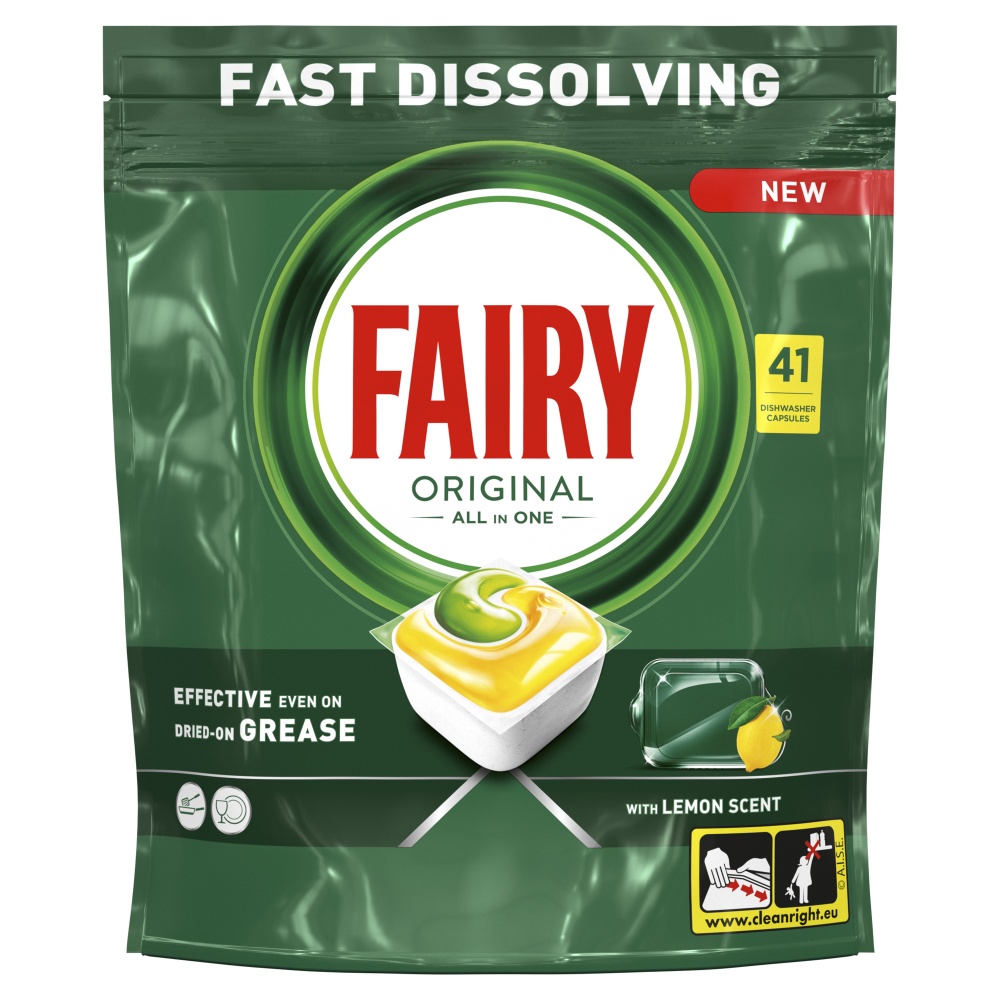 Капсули для посудомийних машин Fairy Original Все-в-1 41 шт.