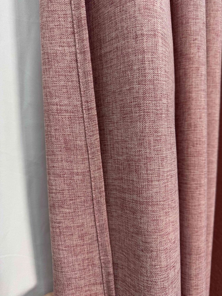 Штора FAN LINEN-plum бордова 200х270 см Velvet House