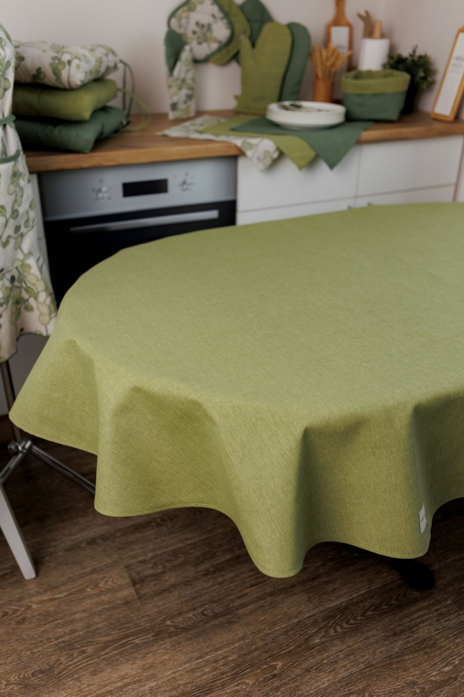 Скатерть БОТАНИКА 136x180 см олива La Nuit