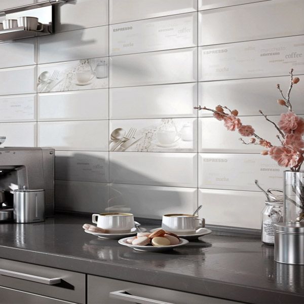 Плитка InterCerama BINGO біла 125 061 15x40