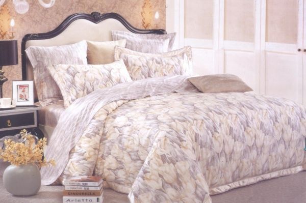 Комплект постельного белья Tender Tulips семейный разноцветный La Nuit 