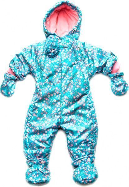 Комбінезон дитячий Модний Карапуз Квіточки блакитний р.62 03-00697-1 