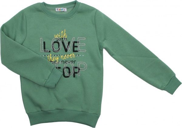 Свитшот ALG р.116 зеленый 721444 
