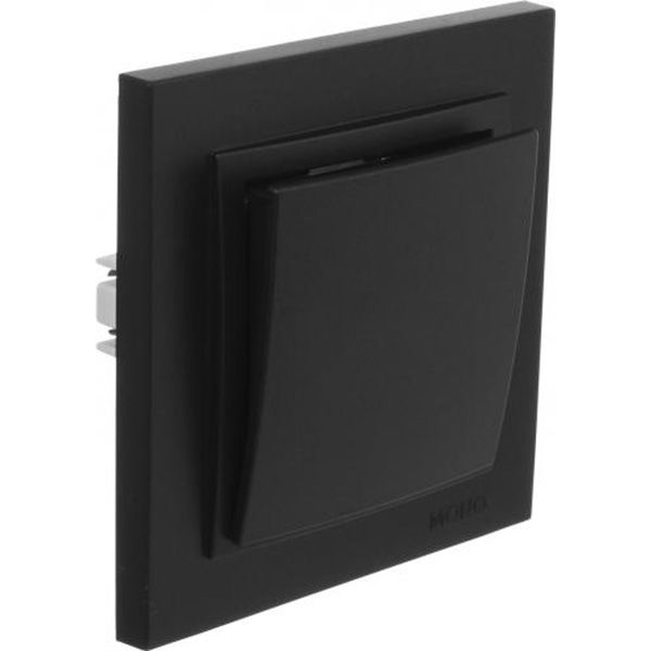 Вимикач одноклавішний Mono Despina без підсвітки 10 А 250В графітовий 102-202025-100