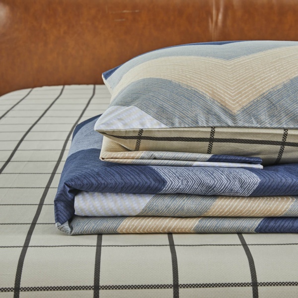 Комплект постільної білизни Gent сімейний синій La Nuit 