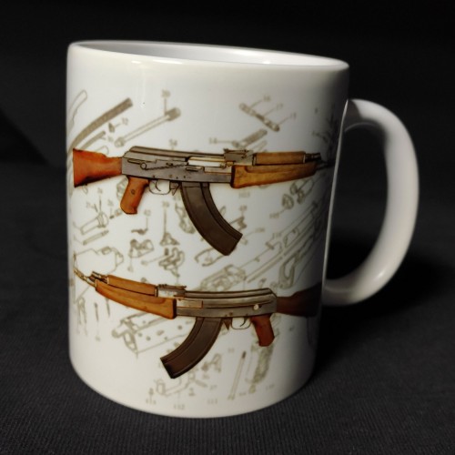 Кухоль P1G 0,35 л керамічна АК-47 [1314] Snow White, 0,35