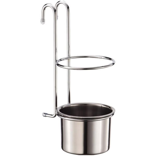 Стакан на рейлинг Lemax для столовых приборов 206x105x138 мм хром