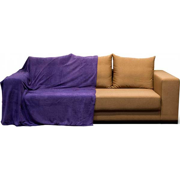 Плед микрофибра Underprice фиолетовый 160x200 см