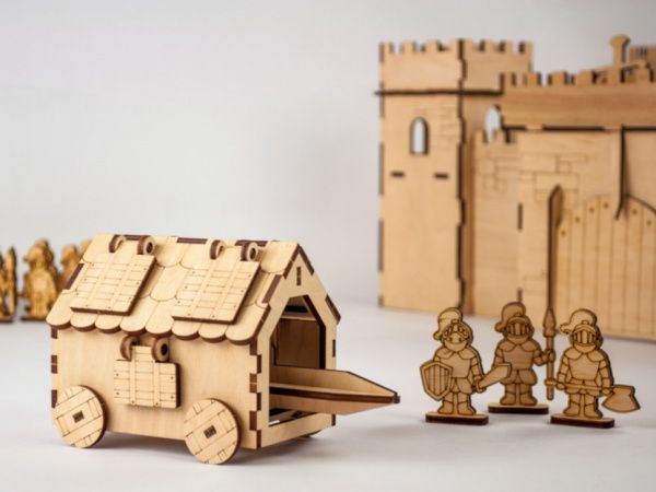 Дерев'яний 3D-конструктор Зірка Знаряддя Таран 100729