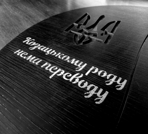 Панно P1006 Козак 46x46 см черный 