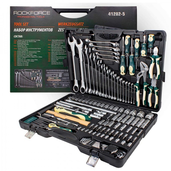 Набір ручного інструменту ROCKFORCE 128 шт. RF-41282-5