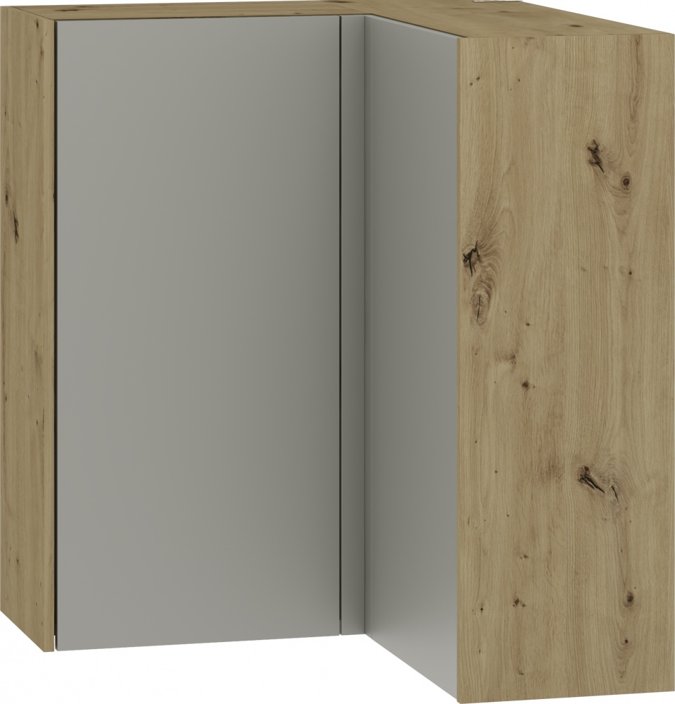 Шкаф верхний МС Злата 80-80х92х32 шиншилла серая/дуб артизан Грейд