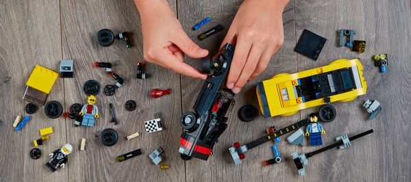 Конструктор LEGO Speed Champions Автомобили 2018 Dodge Challenger SRT Demon и 1970 Dodge Charger R/T 75893