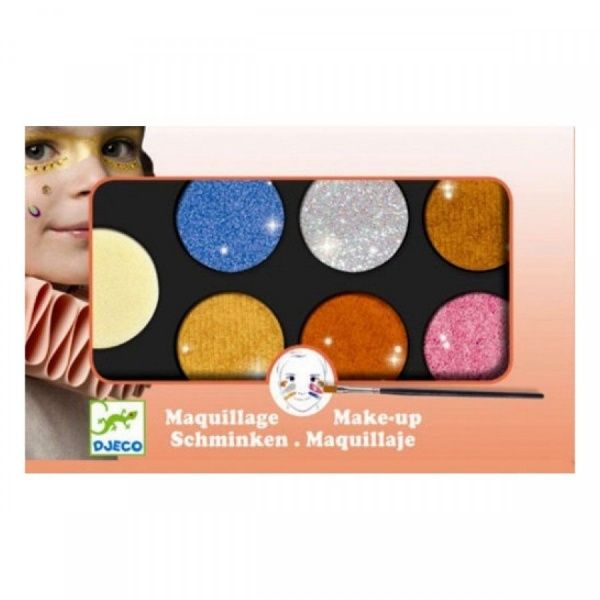 Косметический набор Djeco Грим для лица 6 цветов металлик