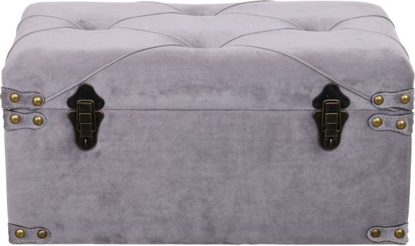 Скриня-пуф Art&Crafts Велюр димчатий 57х30х29 см 