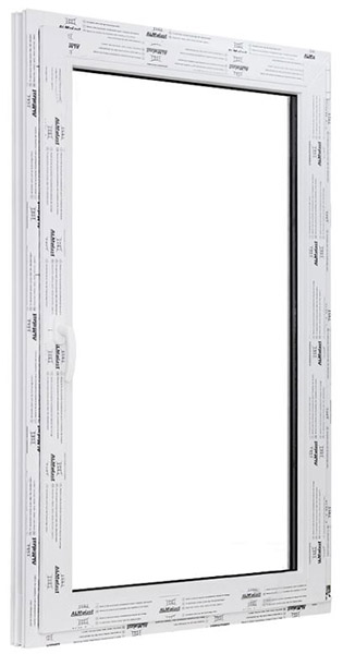 Окно поворотно-откидное ALMplast 4K 500x1000 мм правое 