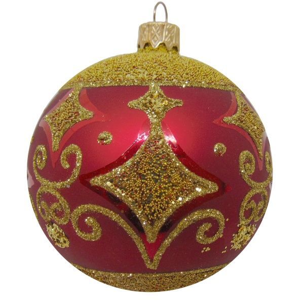 Шар новогодний d80 звезда, 2628/23035 