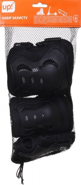 Комплект защиты MaxxPro для роликов PR-4-BK р. L черный