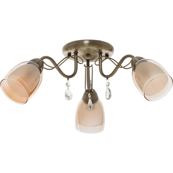 Люстра Accento lighting Malaga ALDW-MD3102-3B 3x60 Вт E14 античная латунь