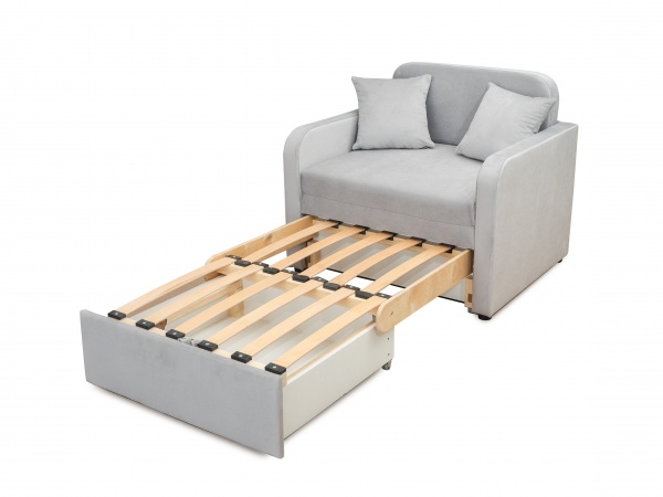 Тахта Маріо велюр сірий 960x820x830 мм