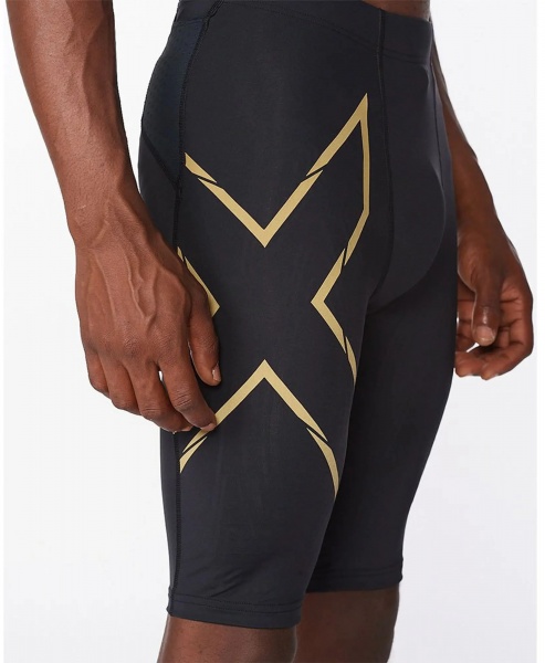 Тайтсы 2XU Light Speed Compression Shorts MA5331b_BLK/GRF р.XL черный