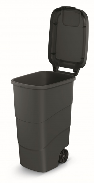 Бак для мусора с крышкой WHEELER 90 л антрацит